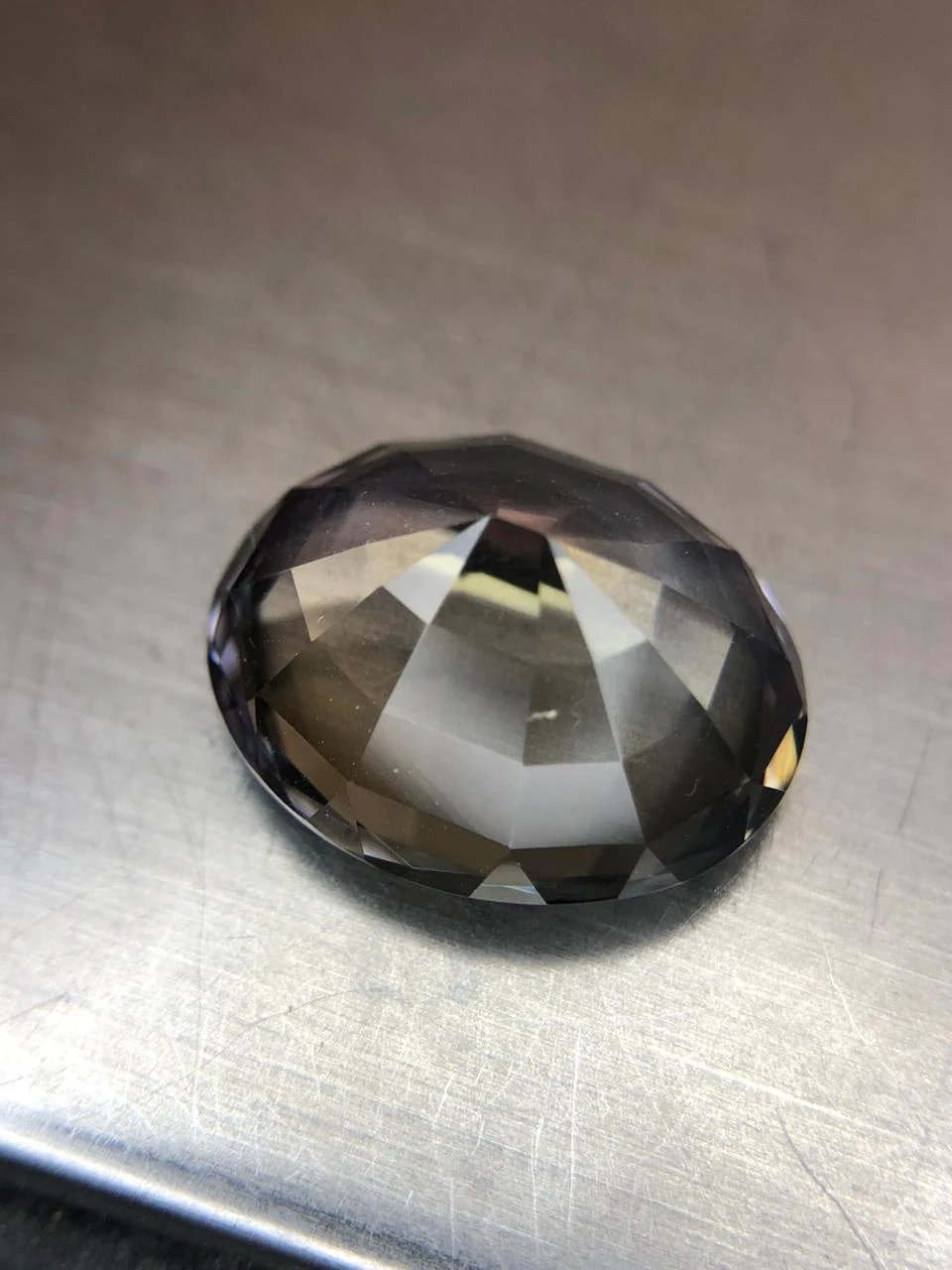 Natural Untreated Tanzanite 9.2 carats in Classic Oval Step Cut — view 8